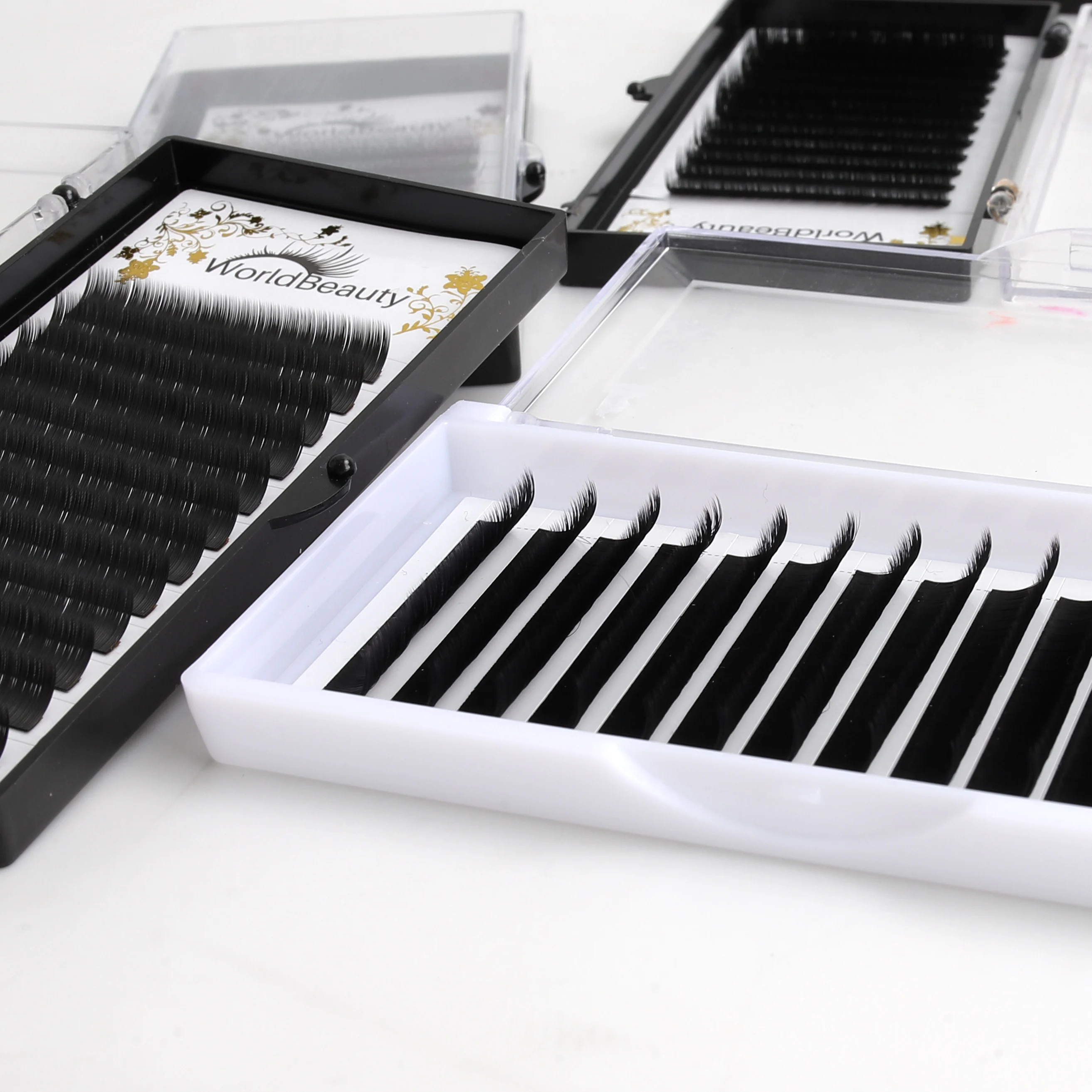 worldbeauty B CC C D DD Curl Individual eyelash extension supplies 6-17mm cashmere volume eye lash extension