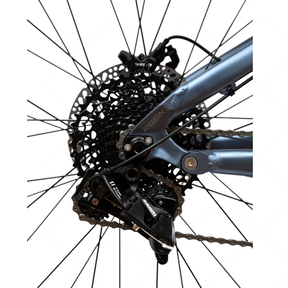 Ansbern 26/29 Inch G510 M620 48V/52V 1000W Bafang Mid Drive  Full Suspension Electric Downhill Mountain Bike With Emtb Full Susp