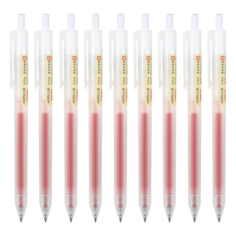 Joytop Wholesale School Office Supplies Push Type Plastic Retractable 0.5MM Refill Gel Ink Pens