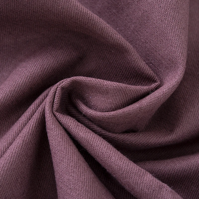 
Guaranteed Quality Proper Price Coffee Color Hemp Cotton Woven Twill Denim 