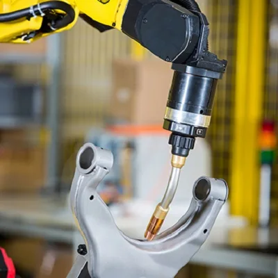 Небольшой Интеллектуальный сварочный робот FANUC LR Mate 200ID с сварочным аппаратом AOTI/сварочный аппарат KRII 200 CO2/MiG/MAG сварочная труба из нержавеющей стали