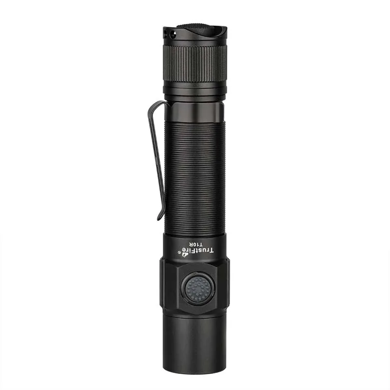 Trustfire T10R 1800LM USB C Handheld Flashlight LED Camping Flashlight 18650 Tactical Torch Light