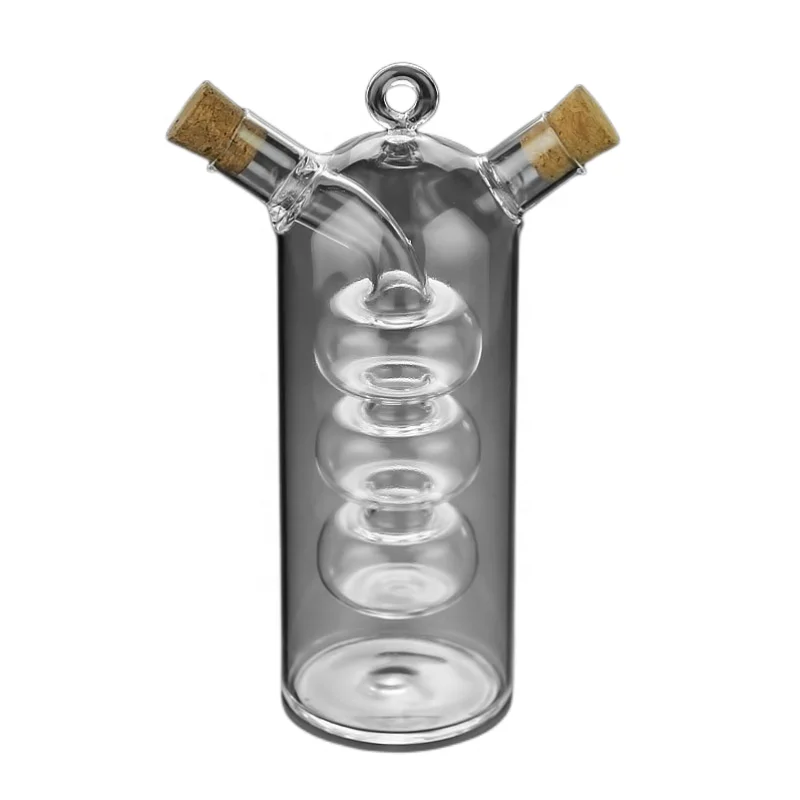 2 in 1 dual Opening Glass Container for Balsamic Vinegar and Olive Oil