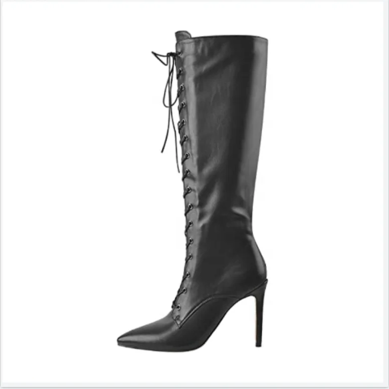
Sexy luxury high quality Italy latest design top ashion trend wholesale pointed toe fashion women high boot 