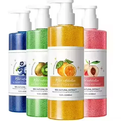 Natural Cleansing brightening soften And Exfoliate Brighten Skin Color Oranges whitening Body Wash Shower gel