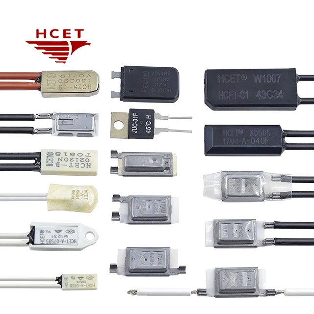 HCET-C   bimetal thermostat with 157C thermal fuse  temperature switch for heating pad  electrical  blanket