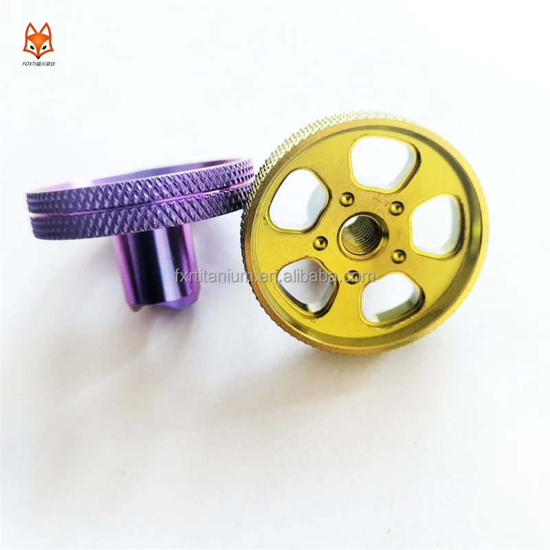 factory custom CNC product Gr5 colorful anodized PVD coated motorcycle brake lever swing arm Titanium Rear brake rocker arm part