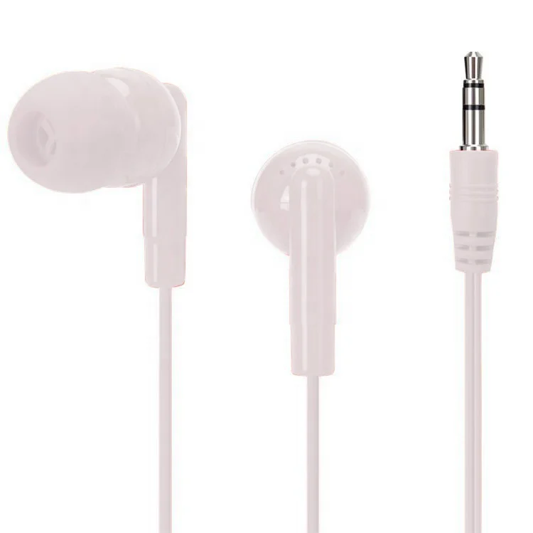 China Manufacturer promotional in-ear black stereo aviation headset disposable headphone