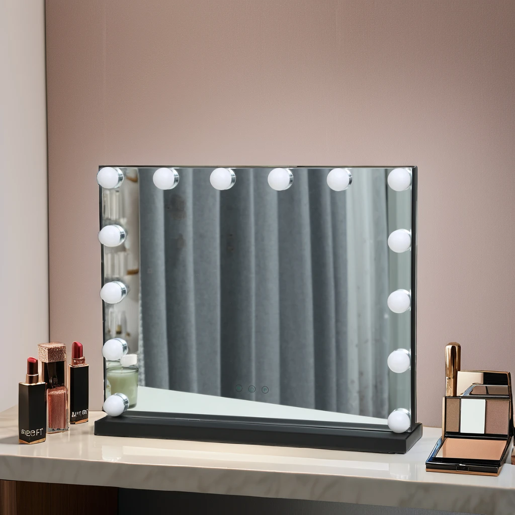 14 Dimmable LED Lighted Touch Switch Adjustable Hollywood Style Makeup Mirror Dressing Mirror with 10X Magnifying Feature