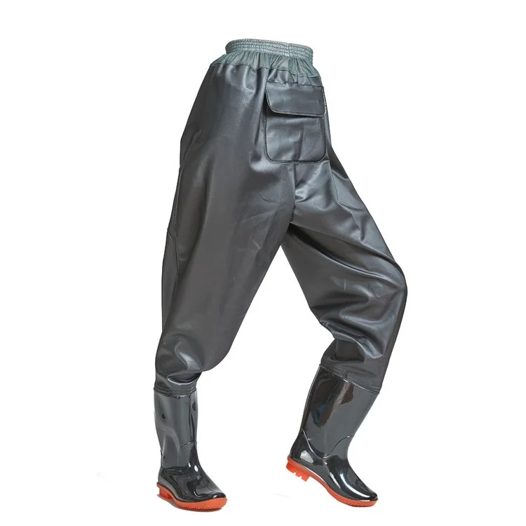 Hot sales high quality abrasion resistance neoprene rubber hunting fly fishing waders waist fishing wading pants with pocket