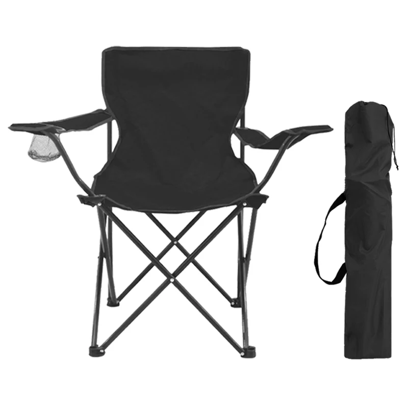 Ready To Ship Outdoor Portable Collapsible Storage Foldable Fabric Folding Camping Fishing Chairs