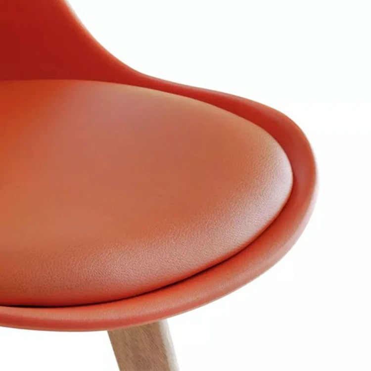 Very Popular Chair Dining Room Furniture Design Dining Chair Plastic With Beech Wood Legs