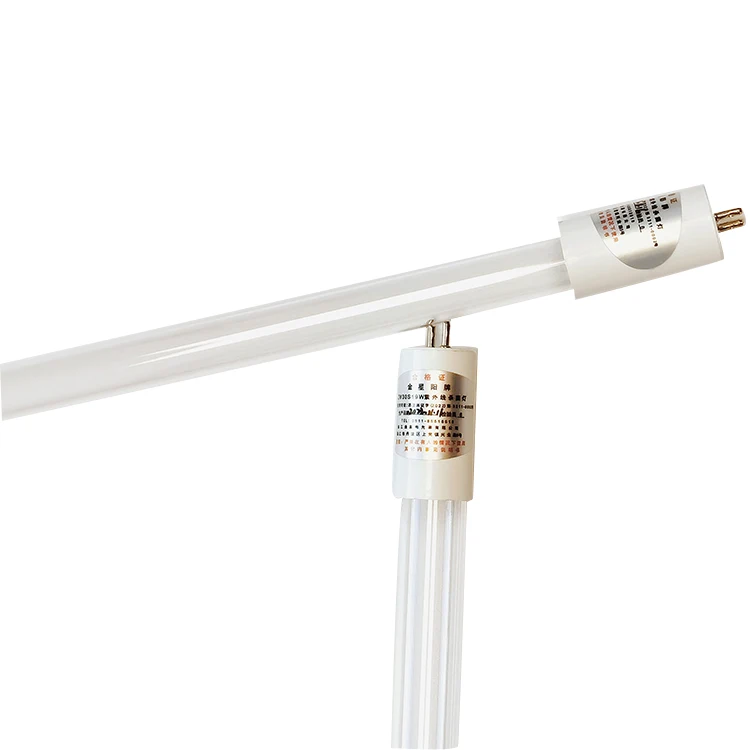 Hot sale supply high performance 220V quartz glass 15W 254nm ultraviolet germicidal UVC lamp