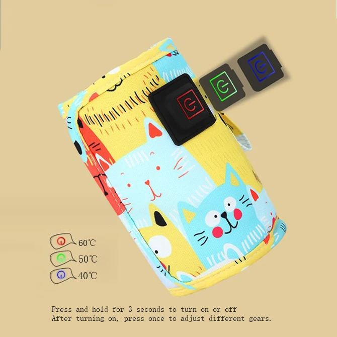 5 В 12 перезаряжаемый подогреватель бутылочек usb smart baby mulb теплее
