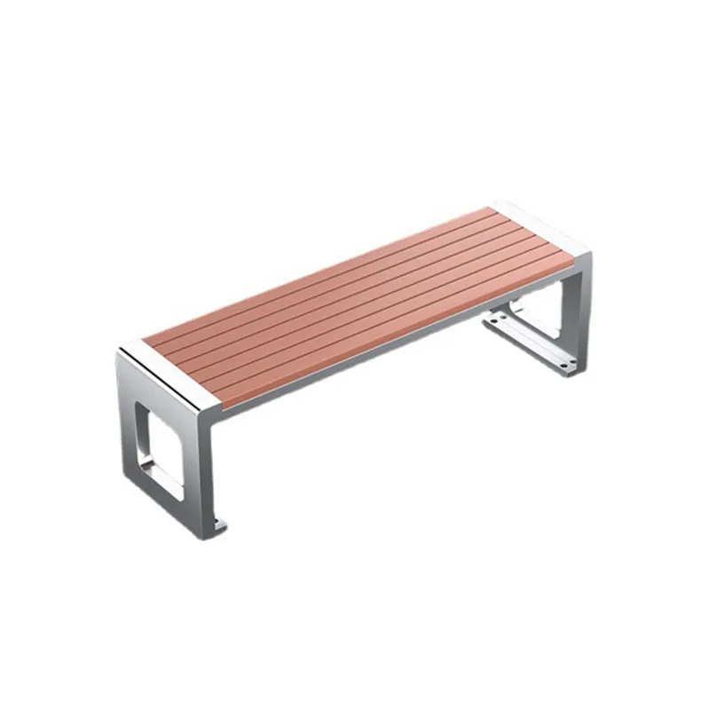 Modern Design Cast Iron Metal Legs Wood Slats Park Bench for Courtyard on Sale