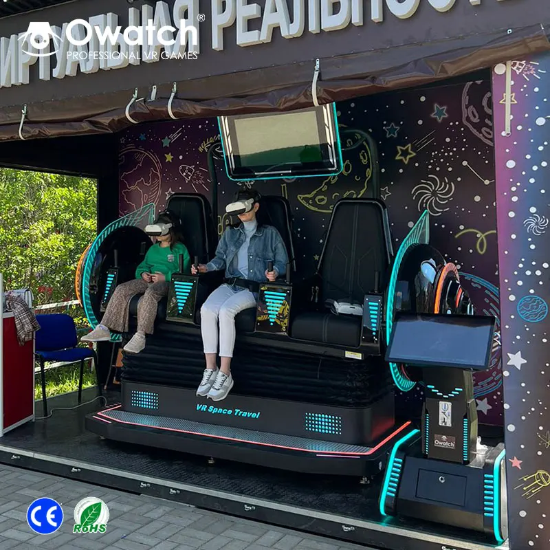 China vr manufacturer Virtual Reality chair game machine Electric motion 3 Seats 9d VR Cinema equipment simulator