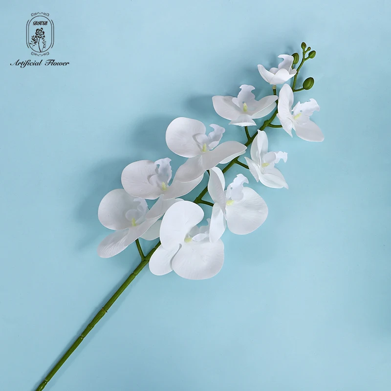 DKB Real Touching Artificial 3D Butterfly Orchid Wedding Decoration Artificial Single Stem Big Rose For Event Home Decor