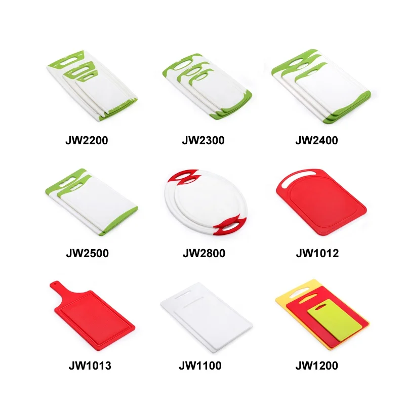 JOYWAVE Flexible Foldable Kitchen Serving Mat Folding Chopping Block Kitchen Plastic Cutting Board with Strainer