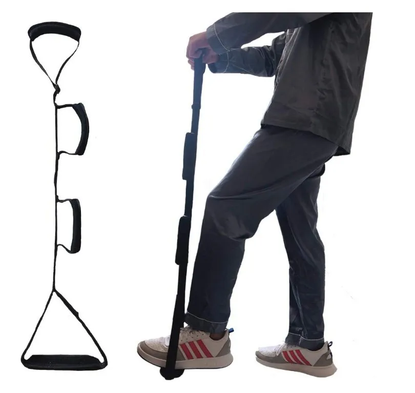 Leg Lifter Strap Multi-Loop Style - with Hand Grips & Soft Foot Pad