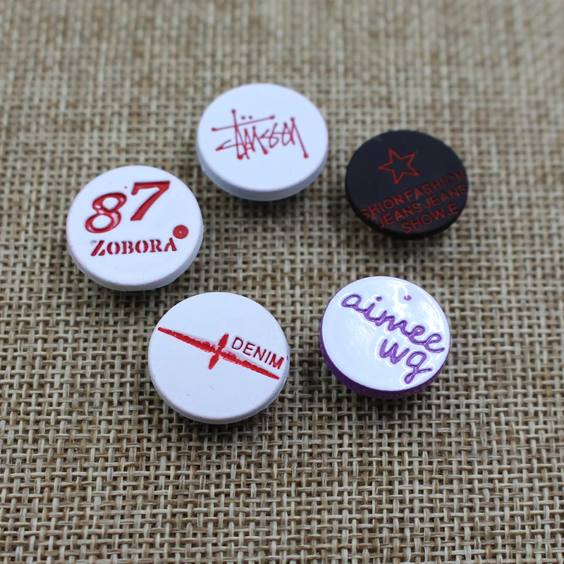 High quality customize logo alloy 18mm metal different types of jeans button for clothing