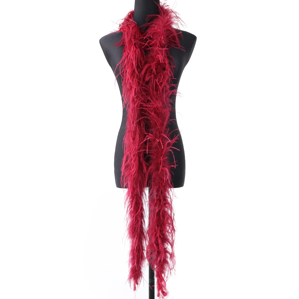 Factory supply best-selling wholesale cheap 28 color 2m single layer (short) ostrich feather party clothing