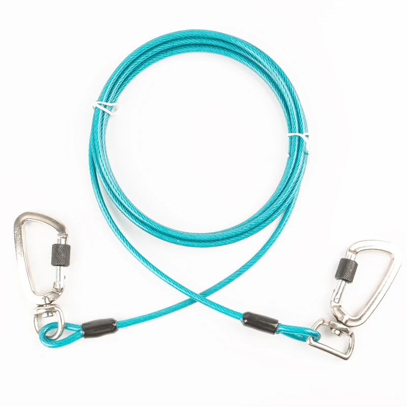 Тяжелый сверхпрочный кабель для собак, до 250 фунтов, большие собаки длиной 50 футов 100 футов или другие товары