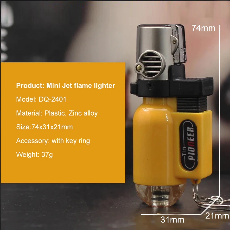 Wholesale mini torch lighter refillable Jet Flame torch lighter custom