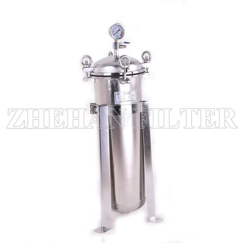 Ss bag filter housing/304 stainless precision filter for industrial liquid filtration