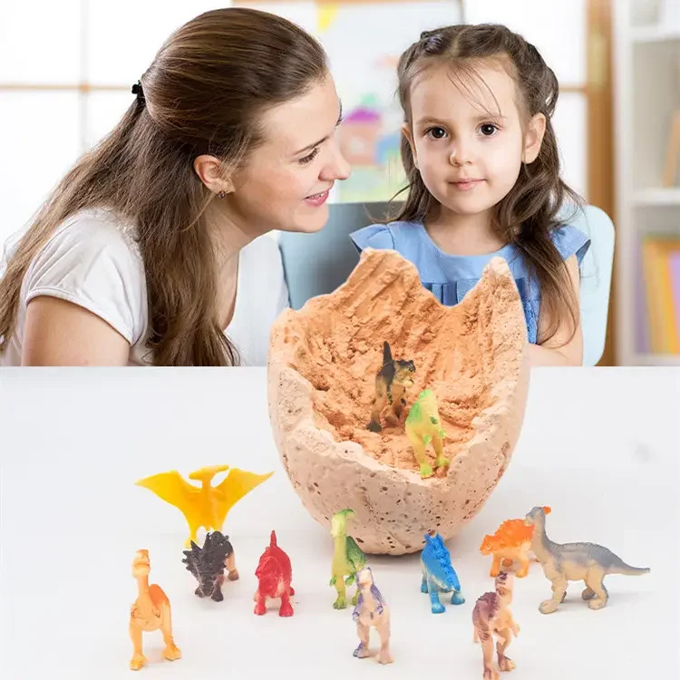EPT Dig a Dozen Dino Eggs Dig Kit Easter Egg Fossil Break Open Unique Large Surprise Dinosaur Egg Toy