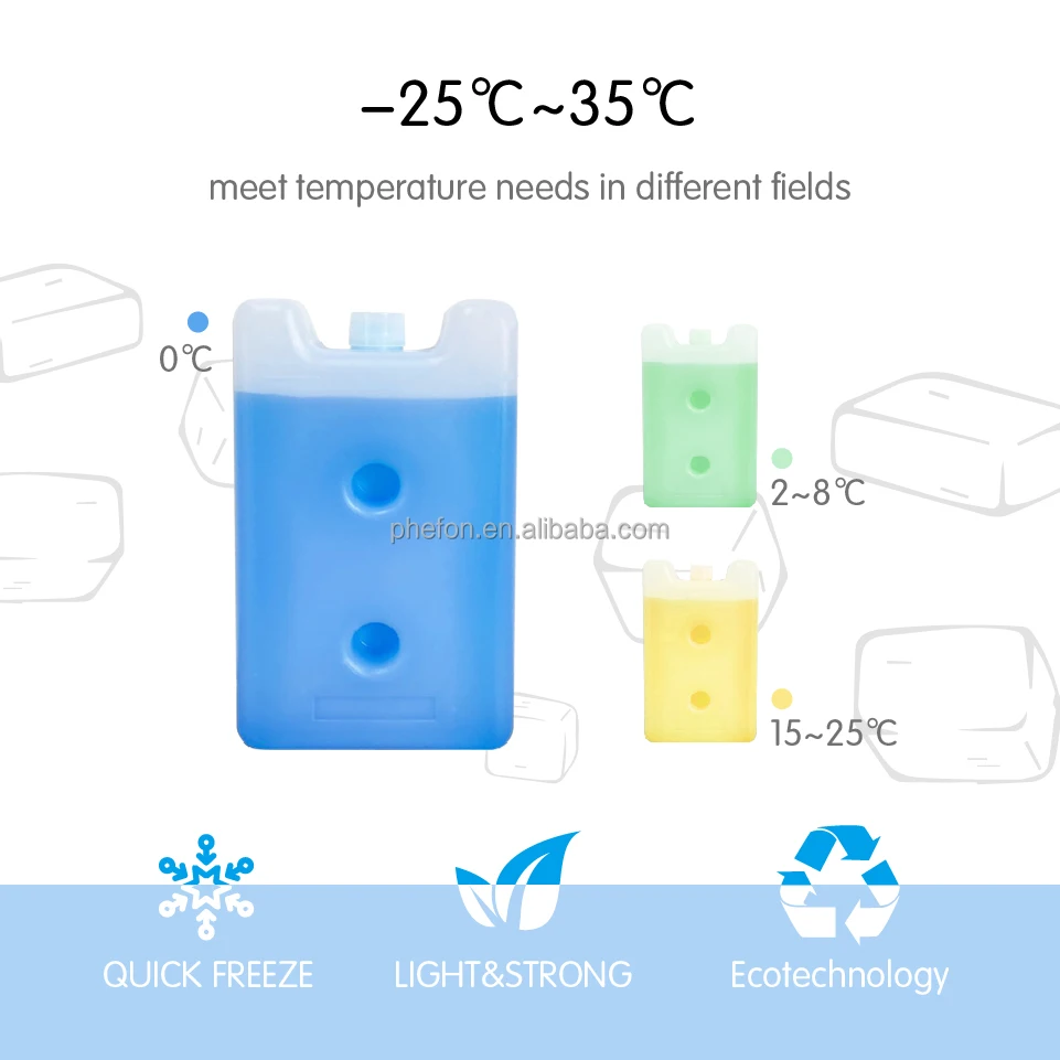 Special Control Temperature phase change Ice Pack For Cooler PCM gel packs Eutectic Plate