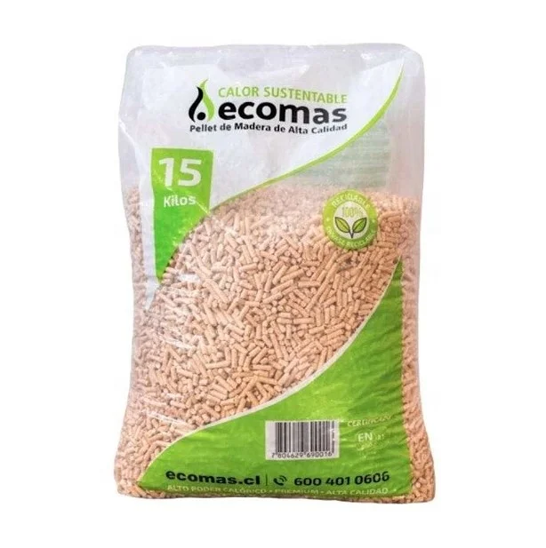 Custom logo Empty 15 kg clear Transparent Pe Plastic Bags for Wood Pellet Packing