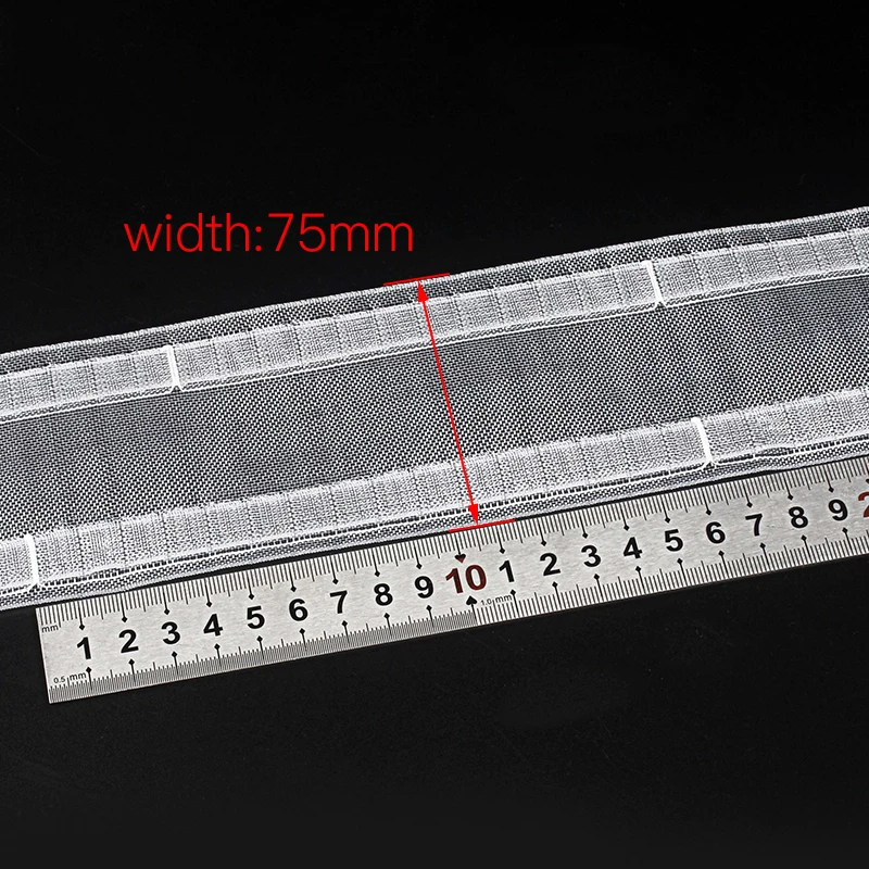 Fast delivery customization wave manufacturer transparent heading snap tape for curtains for Decoration