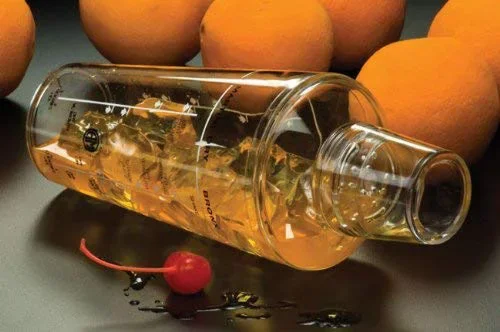 BPA бесплатно 16 унций прозрачный пластиковый шейкер для коктейлей логотип смесители баров и барных инструментов