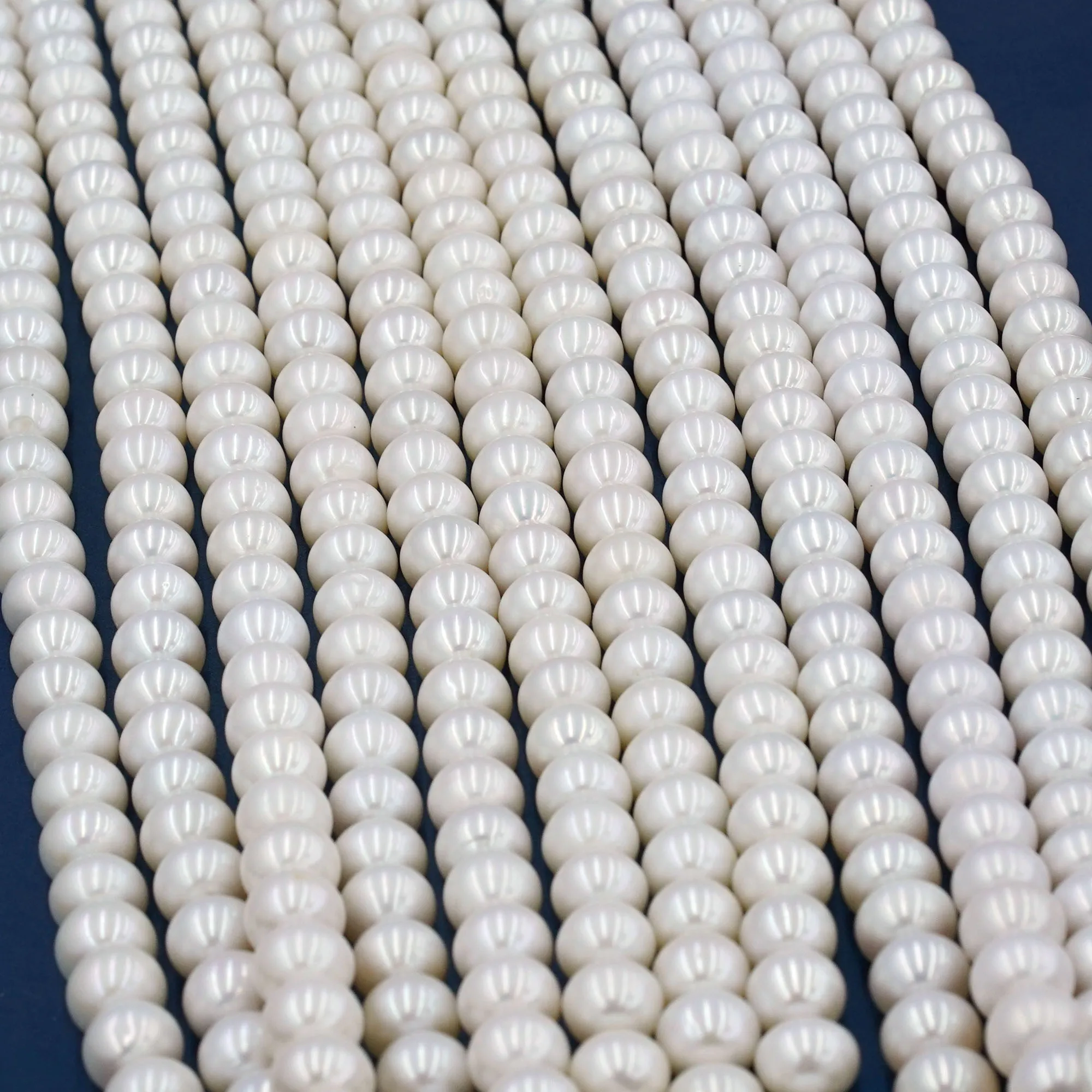 Pearl Wholesale Supplier 11-12MM Natural Freshwater Pearls White Potato Lustor AAA Rating Perforated Loose Pearls For Jewelry