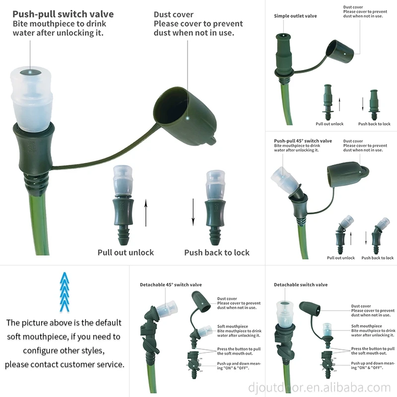 OEM ODM  camel back water bladder 2l hydration system with cleaning kit for hiking bags