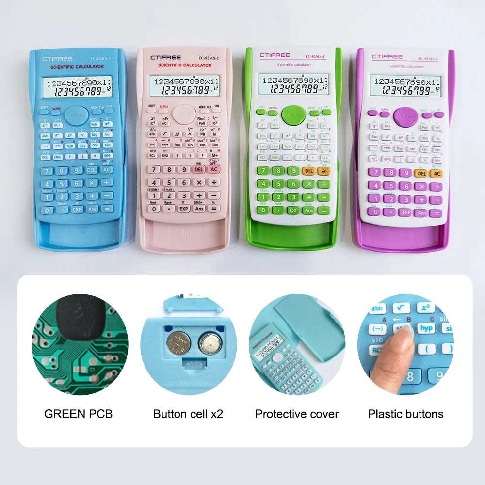 CTIFREE School Examination 12 Digits 240 Functions Student calculadora Electronic Advanced Mathematics Scientific Calculator