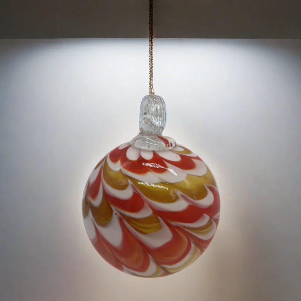 Handmade Glass Hanging Balls for Decorating Hanging Trees Part of Glass Crafts