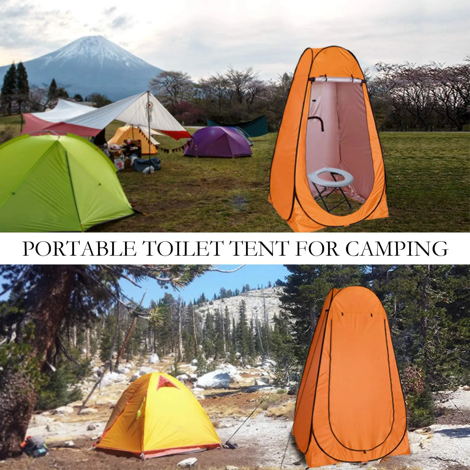 Pop Up Shower Tent - Pop Up Bathroom Tent, Privacy Pop Up Toilet for Camping