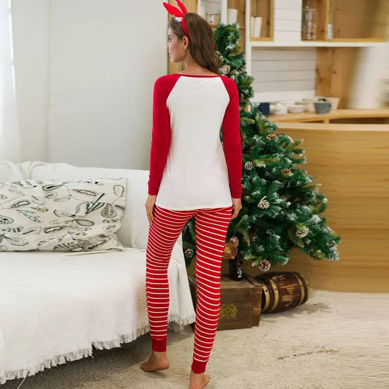 Wholesale 2021 women winter cotton holiday pyjamas xmas clothes pj christmas pijamas set