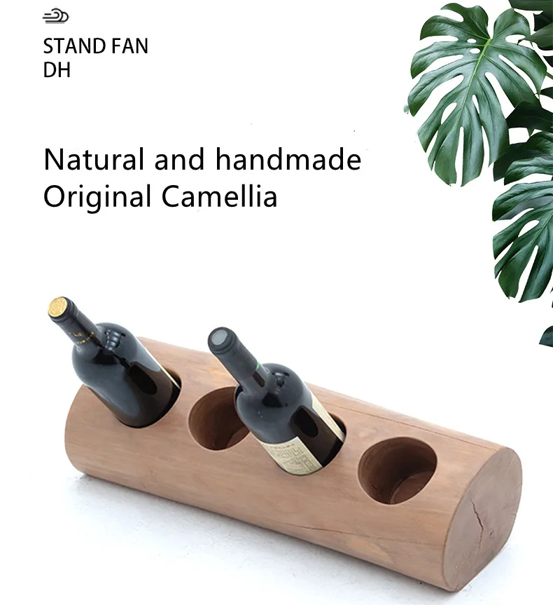 
Wholesale High Quality Wood Wine Rack Small Wine Storage Rack Display With 4 Bottles Holder 