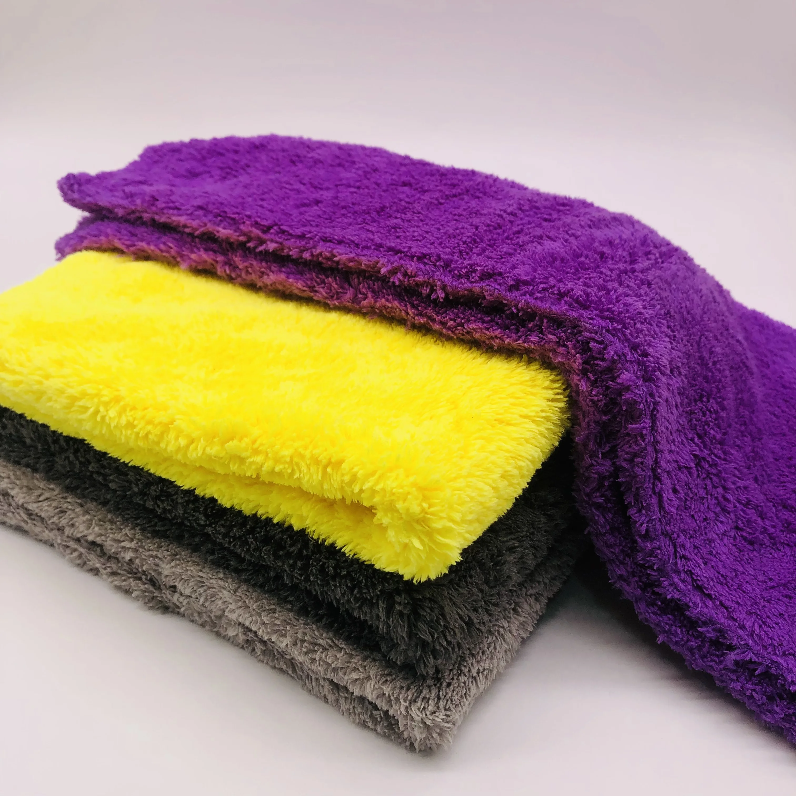Wholesale Super Absorbent Window Wash Towel Coral Fleece Fiber Towel Car Wash Big Microfiber Towel
