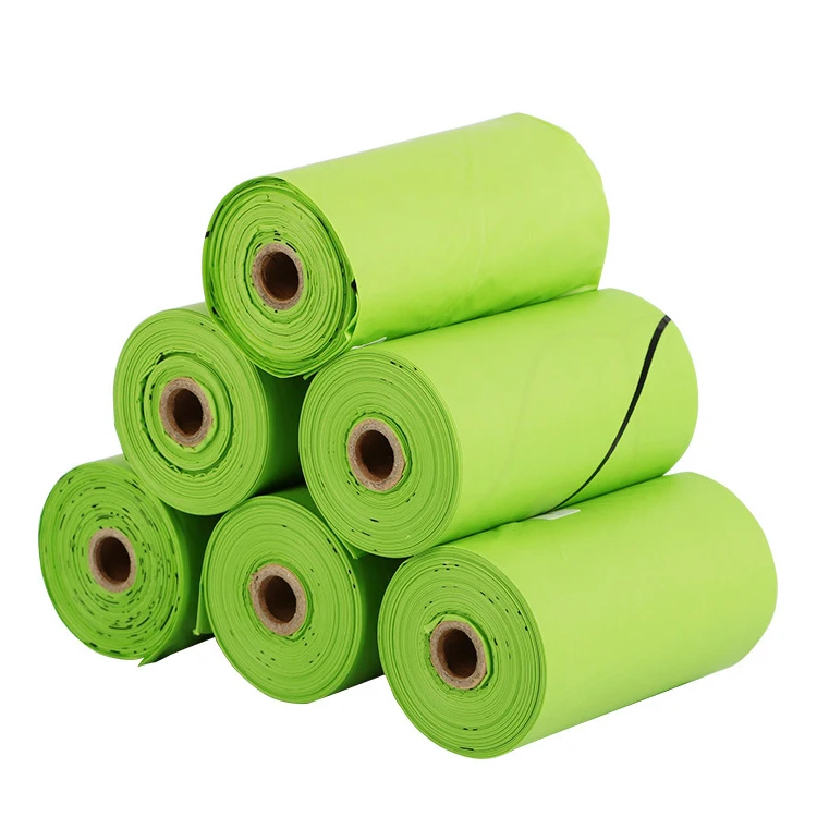 Corn starch compostable fully degradable pet garbage bag pet poop bag dog poop bag