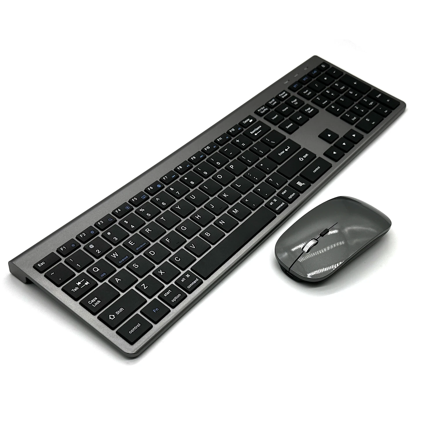 Rechargeable Office 2.4G Plug And Play Scissor Switch Silent Multi Device Bluetooths Wireless Mouse Keyboard Set For Computer