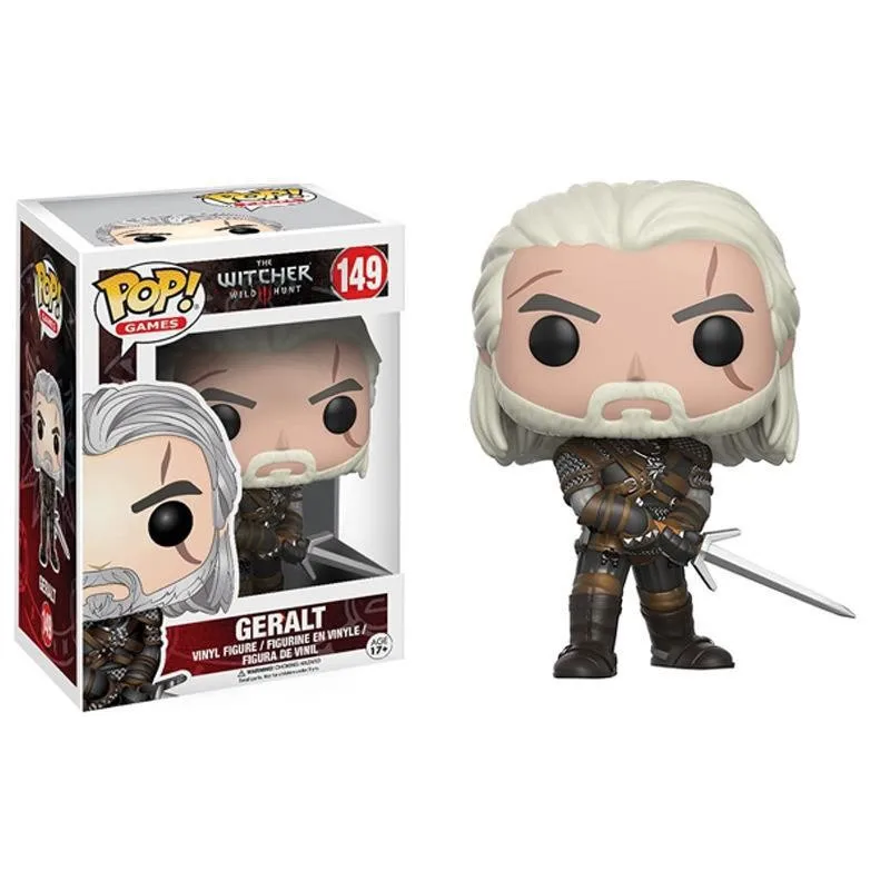 Funko Pop  The Witcher 3 Wild Hunt Geralt 149#Celie 150# Vinyl Figurine Dolls Action Figure Collection Cute Model Toys