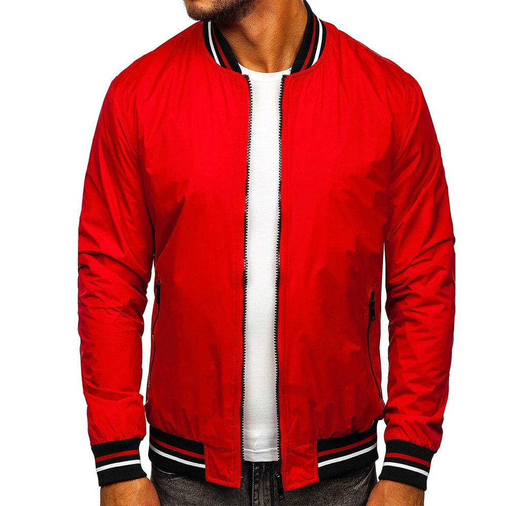  High Quality New Design Bomber Jackets Streetwear Waterproof Men Custom