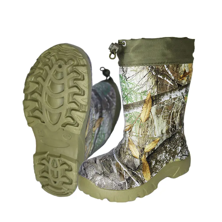 Cheap Winter Children Lightweight Thermal And Waterproof Comfortable Camouflage Snow Rain Kids Outdoor Activities Eva Boots