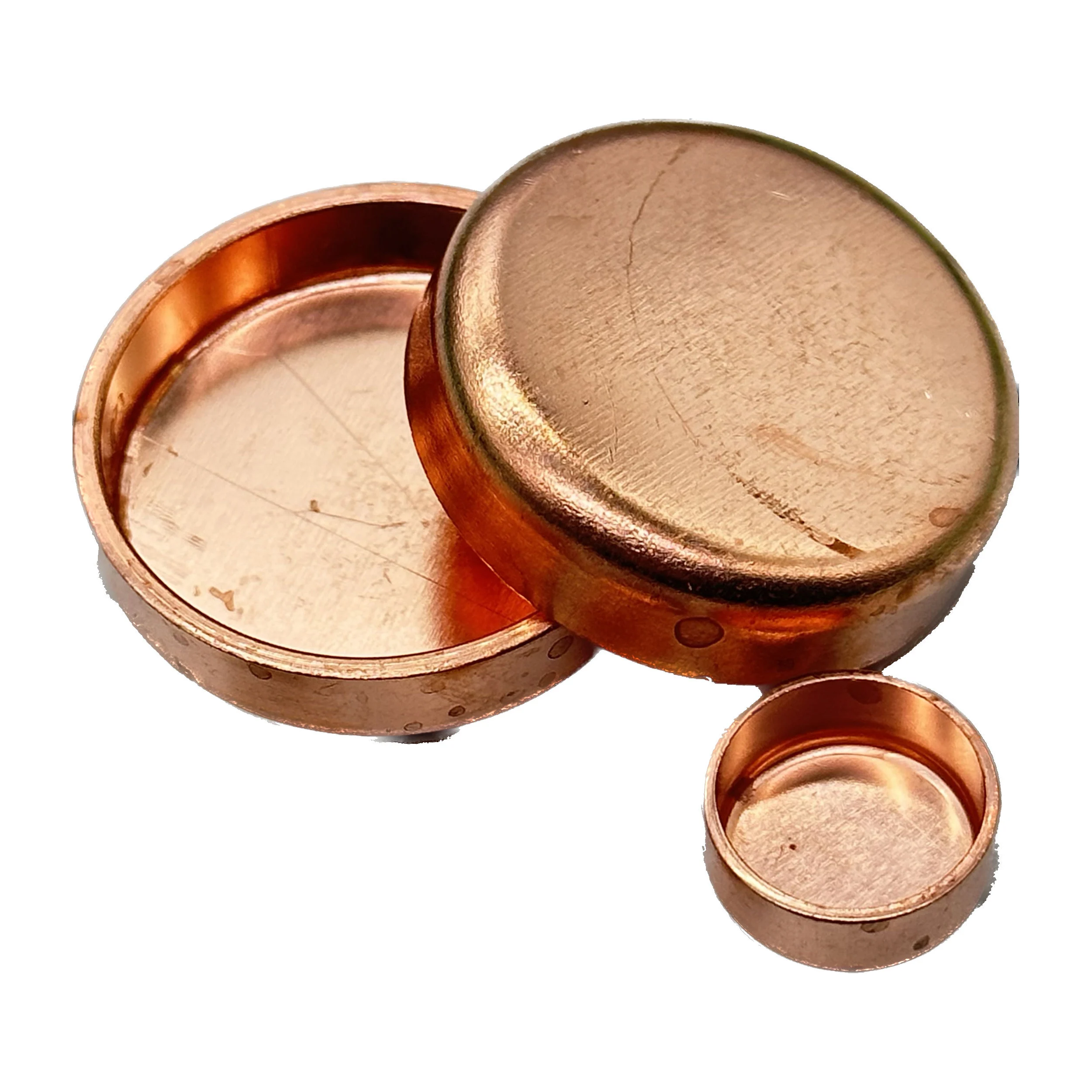 Nice copper stop ends prevent moisture, dust and others to enter pipeline during shipping to increase pipeline clean rate