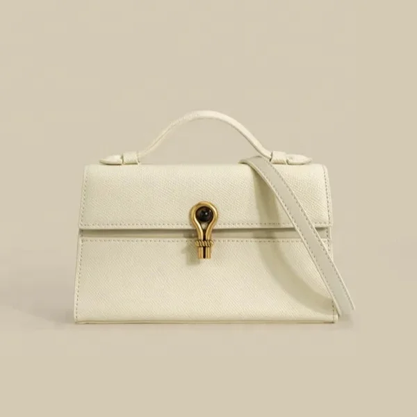 Custom Logo Fashion Simple Genuine Leather Ladies Purse And Handbags Luxury Elegant Shoulder Crossbody Bags For Women