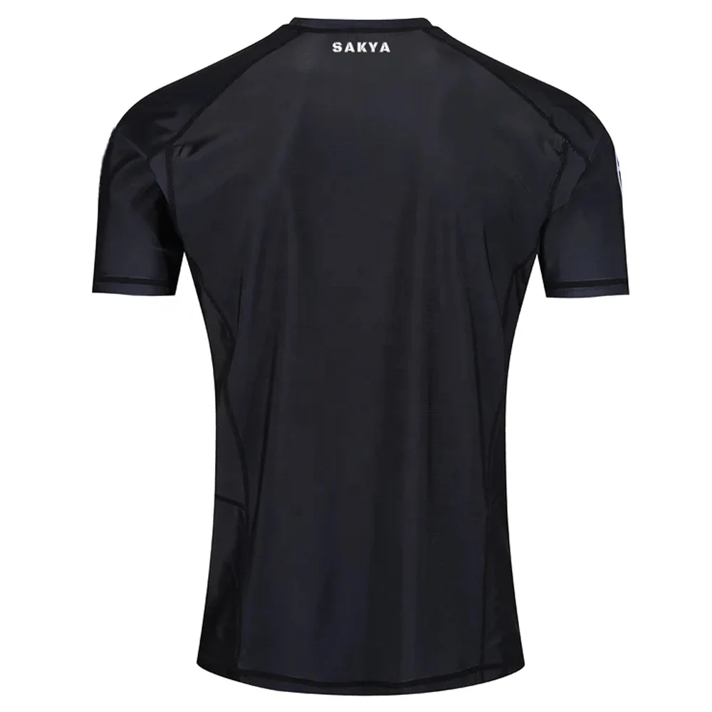 Дышащий сублимационный высококачественный Rashguard BJJ индивидуальный дизайн с круглым вырезом обычный унисекс Rash Guard