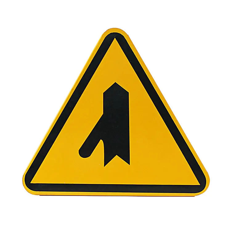 Custom design PVC/PE/PP plastic traffic sign reflective road safety warning sign board